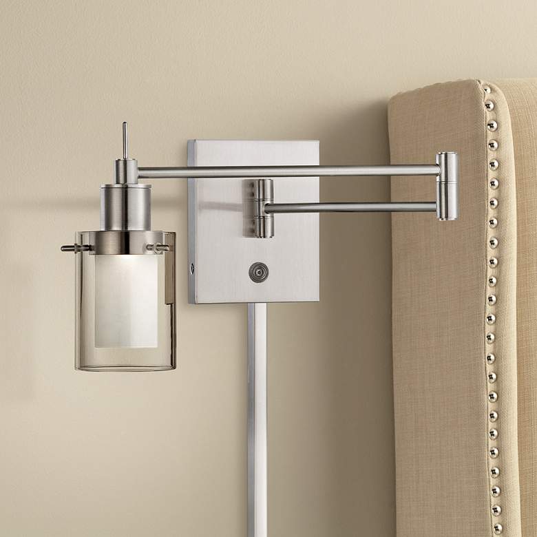 Image 1 George Kovacs Brushed Nickel LED Swing Arm Wall Lamp