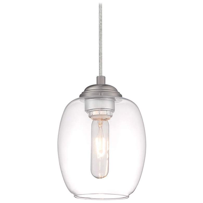 Image 1 George Kovacs Bubble 6 1/4" Wide Brushed Nickel Mini Pendant