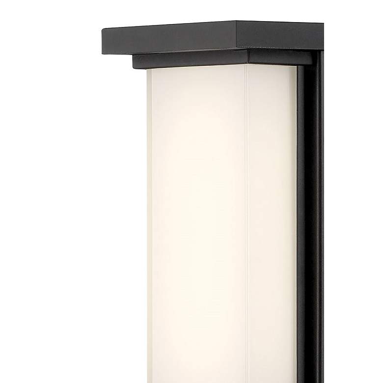 Image 2 George Kovacs Caption LED Black Outdoor Wall Mount with Glass Shade more views