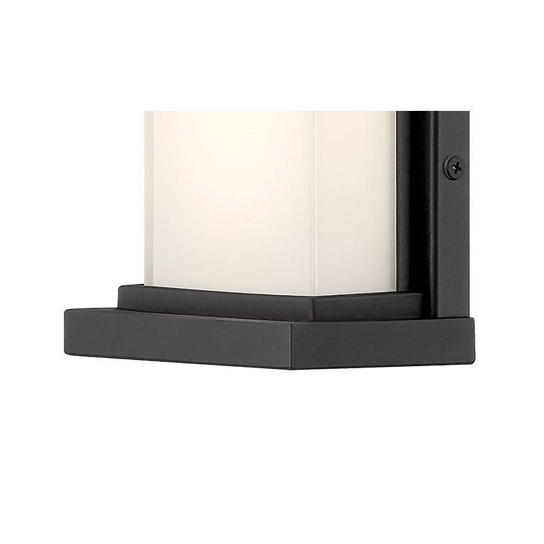 Image 3 George Kovacs Caption LED Black Outdoor Wall Mount with Glass Shade more views