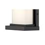 3_George Kovacs Caption LED Black Outdoor Wall Mount with Glass Shade more views