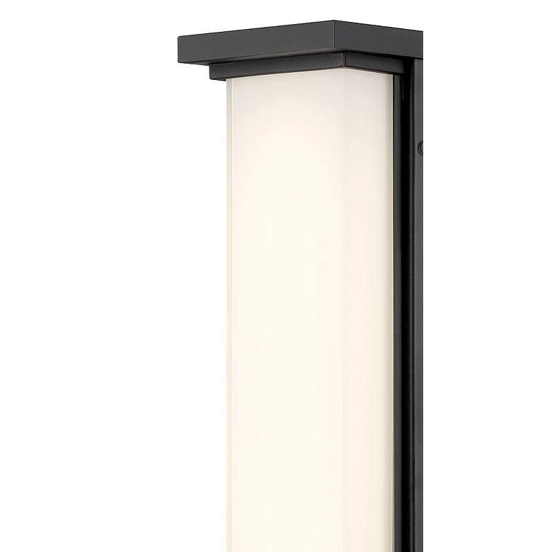 Image 2 George Kovacs Caption LED Black Outdoor Wall Mount with Glass Shade more views