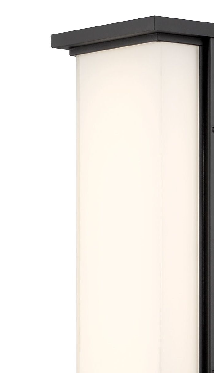 Image 2 George Kovacs Caption LED Black Outdoor Wall Mount with Glass Shade more views