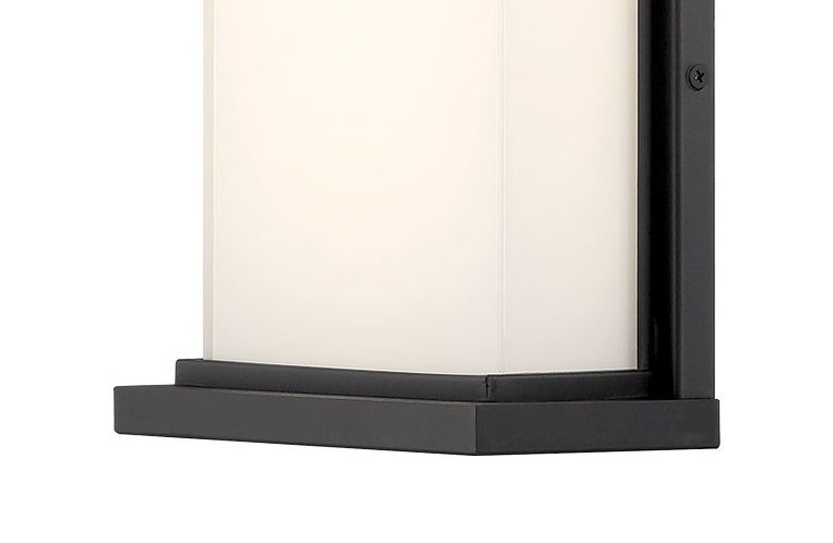 Image 3 George Kovacs Caption LED Black Outdoor Wall Mount with Glass Shade more views