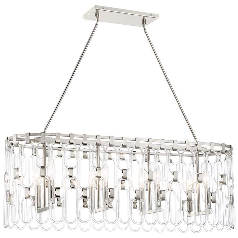 Image 1 George Kovacs Charming 8-Light Polished Nickel Island Light