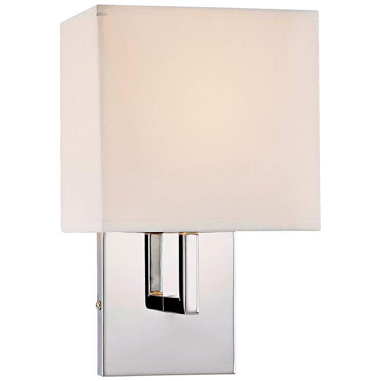 Image 2 George Kovacs Chrome 11 1/4" High Half-Shade Wall Sconce