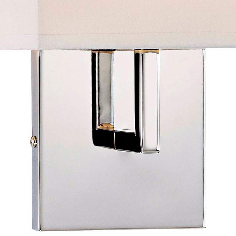 Image 3 George Kovacs Chrome 11 1/4" High Half-Shade Wall Sconce more views