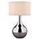 George Kovacs Chrome Ceramic Genie Bottle Table Lamp