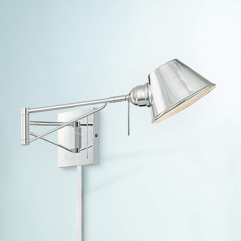 Image 1 George Kovacs Chrome Plug-In Swing Arm Wall Light