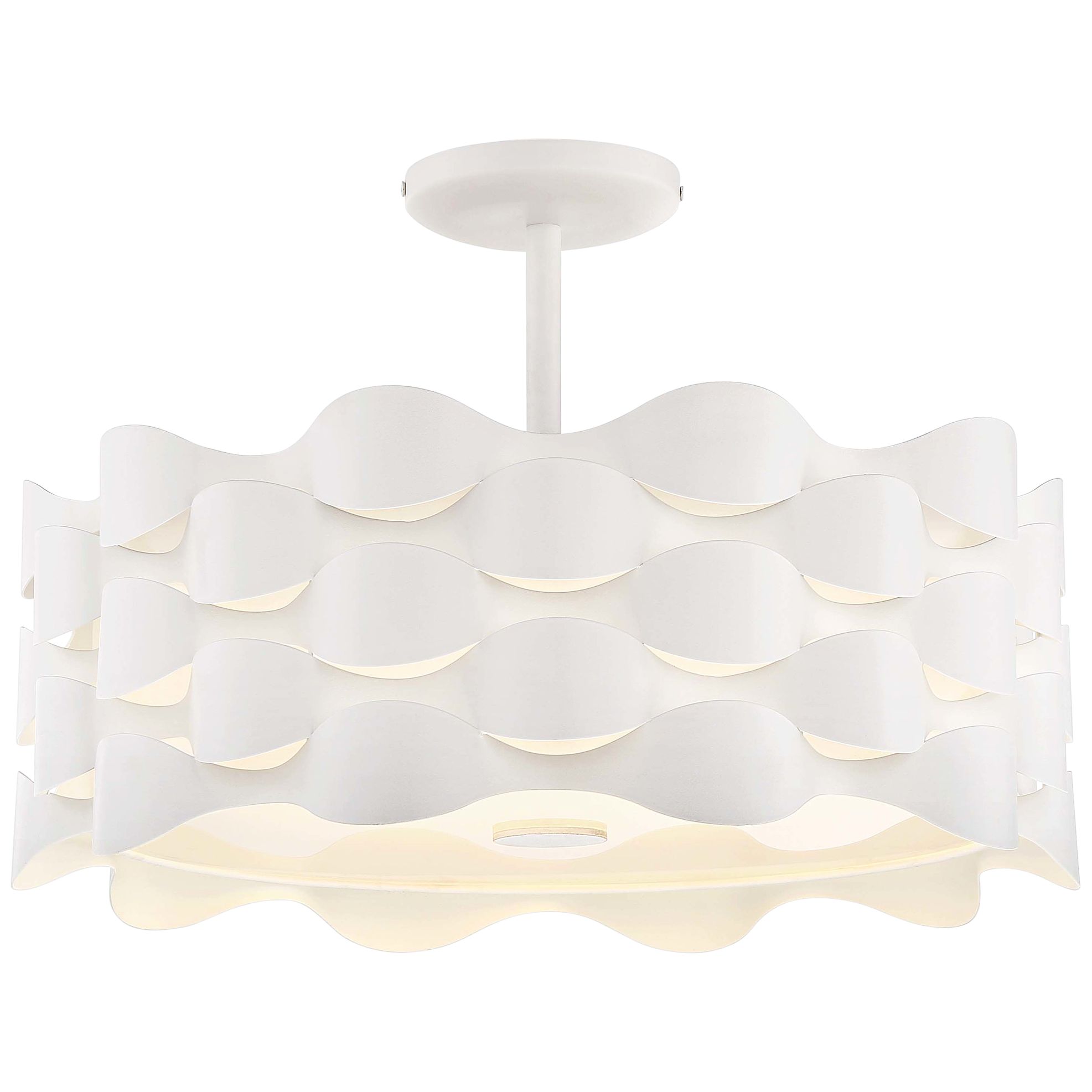 Image 2 George Kovacs Coastal Current LED Sand White Semi Flush