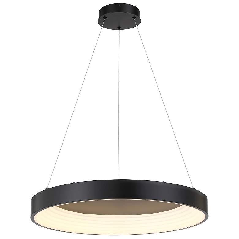 Image 1 George Kovacs Conc 1-Light LED Black Pendant