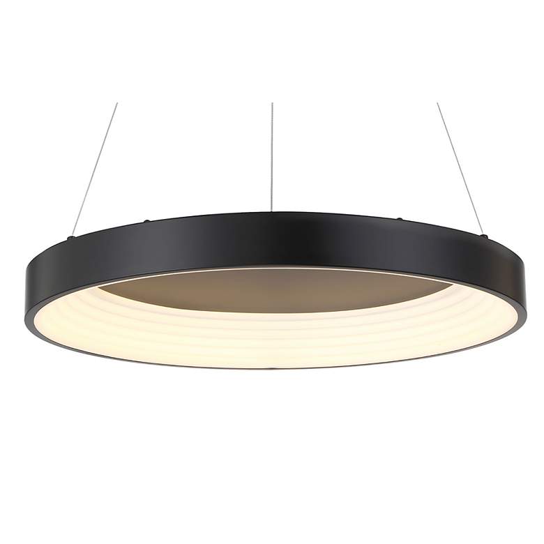 Image 2 George Kovacs Conc 1-Light LED Black Pendant more views