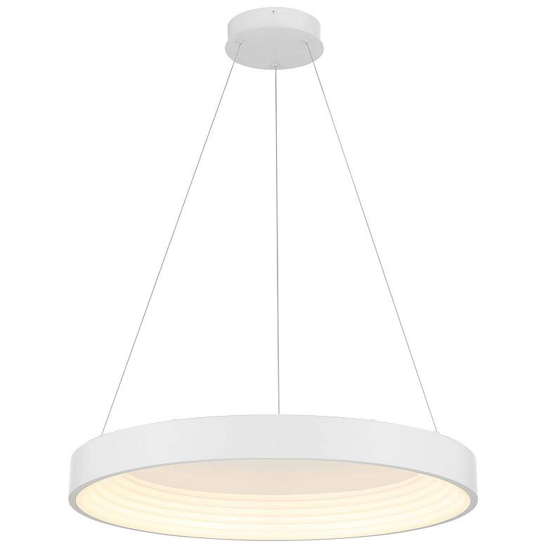 Image 1 George Kovacs Conc 1-Light LED Matte White Pendant