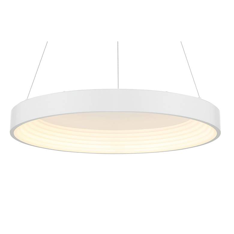 Image 3 George Kovacs Conc 1-Light LED Matte White Pendant more views