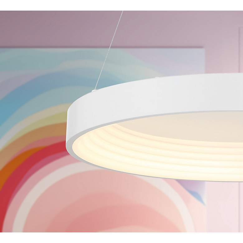 Image 4 George Kovacs Conc 1-Light LED Matte White Pendant more views
