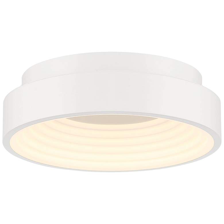 Kovacs Conc 13" Wide LED Matte White Flush Mount Ceiling Light