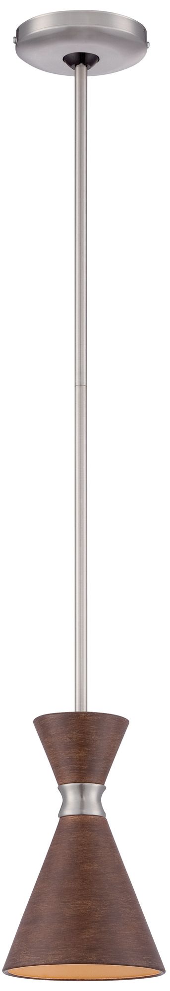 Image 2 George Kovacs Conic 1-Light Brushed Nickel Mini Pendant