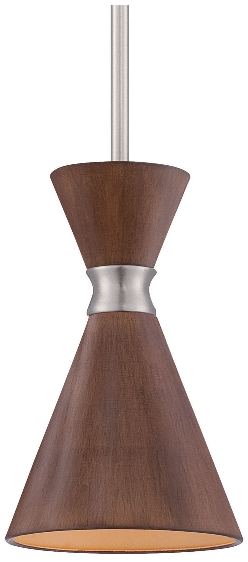 Image 4 George Kovacs Conic 1-Light Brushed Nickel Mini Pendant more views