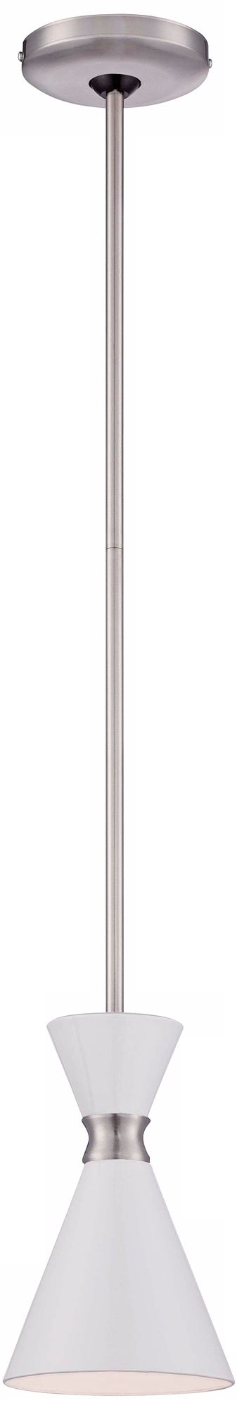 Image 3 George Kovacs Conic 1-Light Brushed Nickel Mini Pendants more views