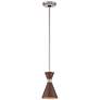 2_George Kovacs Conic 5 1/2" Wide 1-Light Koa Wood Mini Pendant