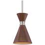 4_George Kovacs Conic 5 1/2" Wide 1-Light Koa Wood Mini Pendant more views