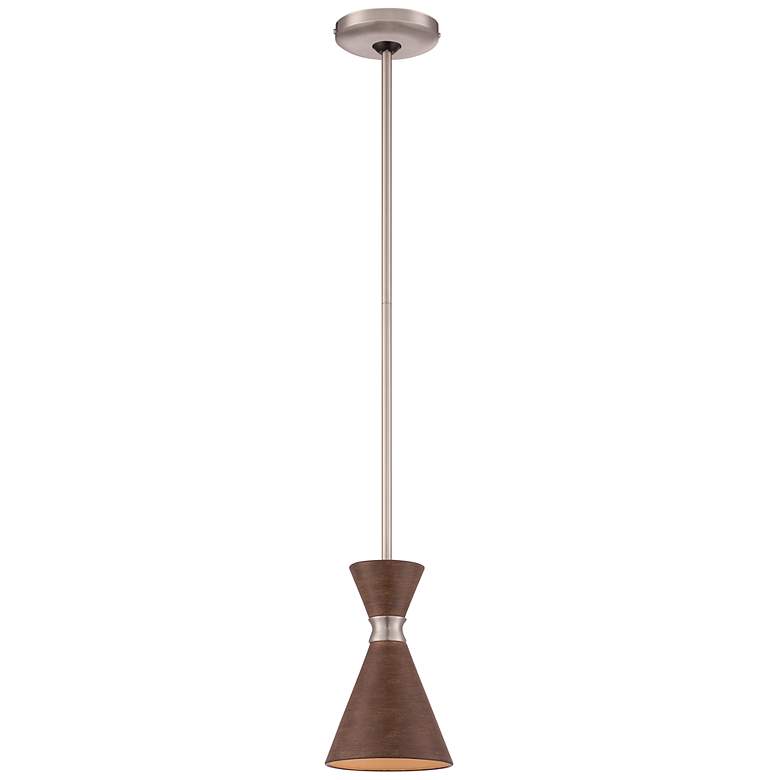 Image 5 George Kovacs Conic 5 1/2" Wide 1-Light Koa Wood Mini Pendant more views