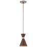 5_George Kovacs Conic 5 1/2" Wide 1-Light Koa Wood Mini Pendant more views
