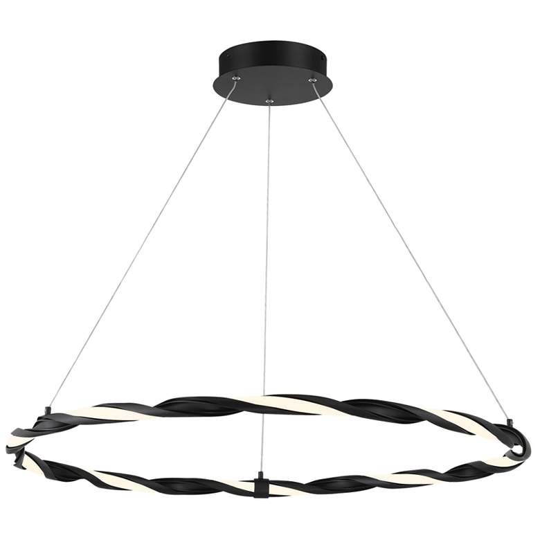 Image 1 George Kovacs Convolution 30w LED Coal Pendant