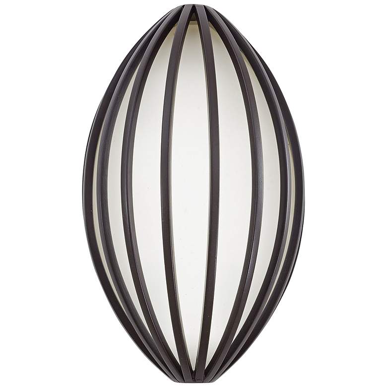 Image 1 George Kovacs Corduroy 10 inchH Bronze LED Outdoor Wall Light