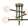 2_George Kovacs Cosmet 20"W Coal and Aged Brass Ceiling Light more views