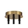 4_George Kovacs Cosmet 20"W Coal and Aged Brass Ceiling Light more views