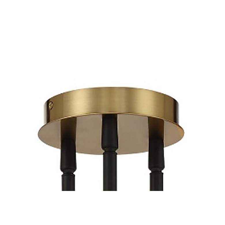 Image 4 George Kovacs Cosmet 6-Light Black and Aged Brass Flush Mount more views