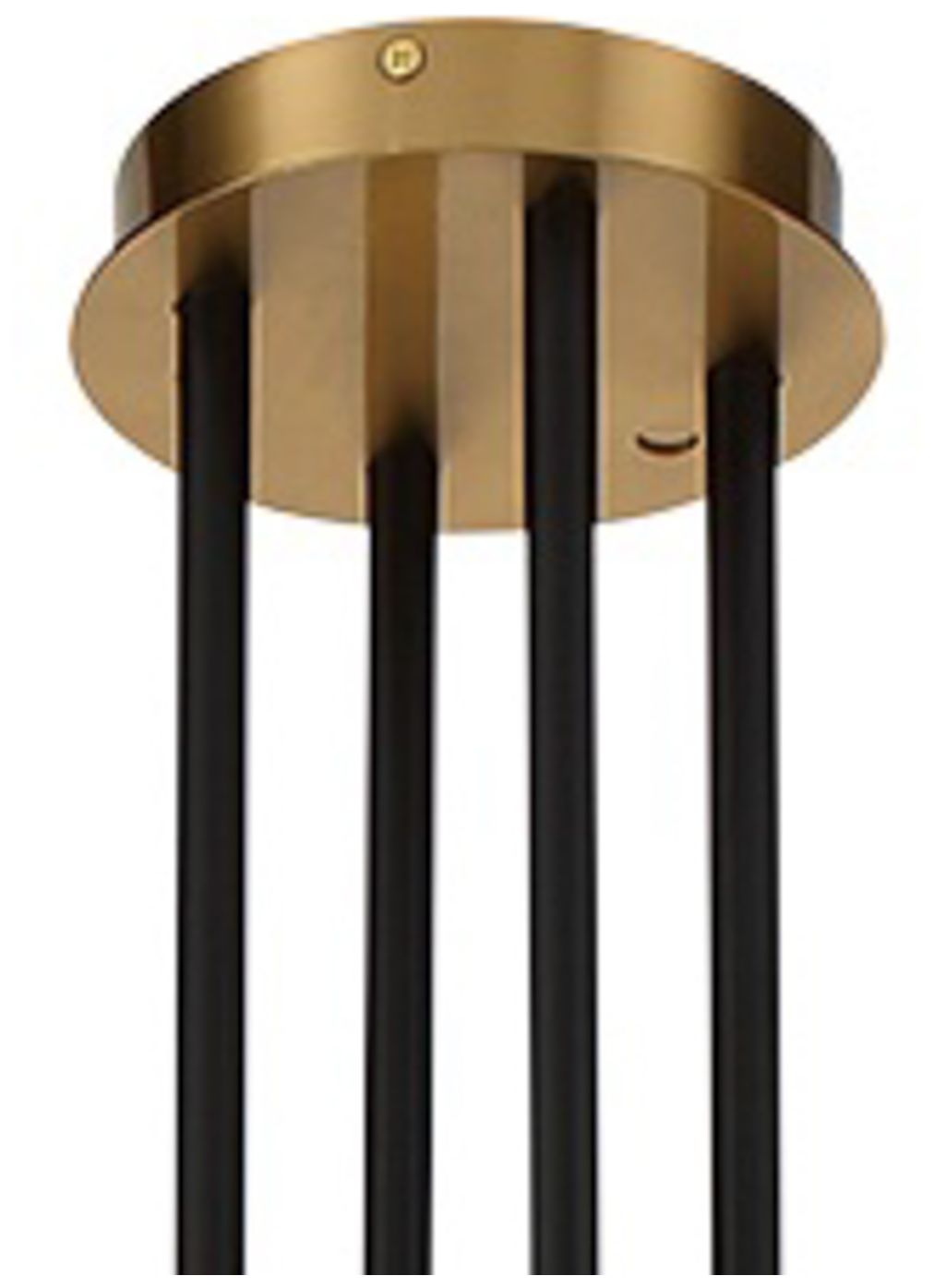 Image 4 George Kovacs Cosmet 8-Light Coal and Aged Brass Pendant more views