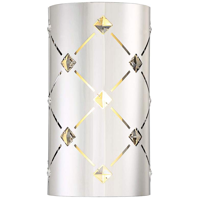 Image 1 George Kovacs Crowned 12 inch High Chrome LED Wall Sconce