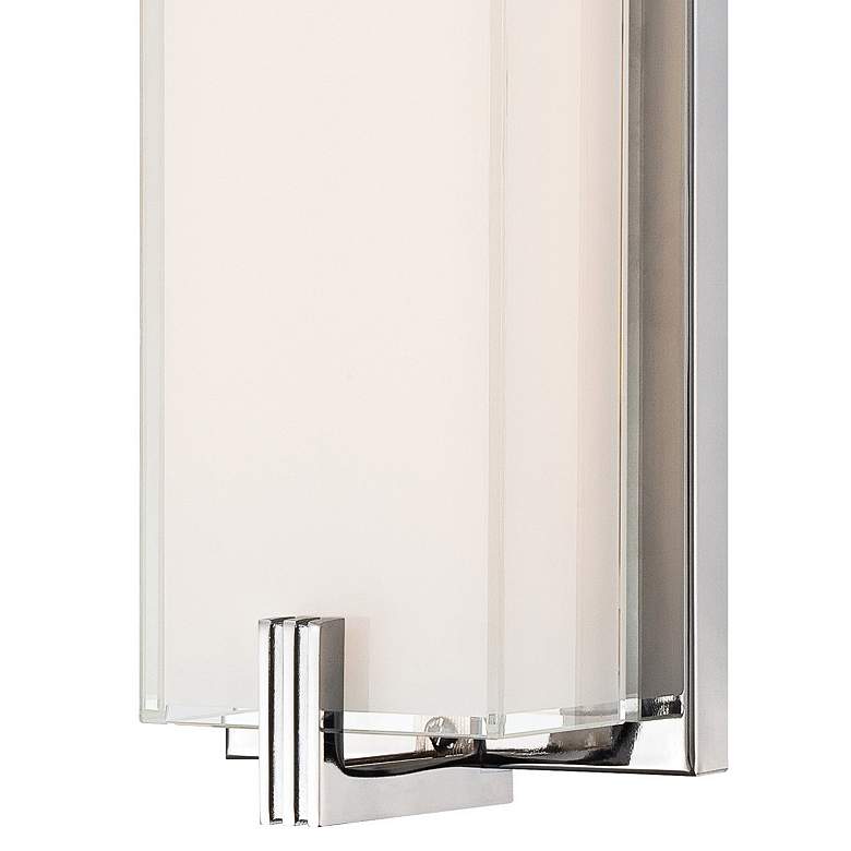 Image 3 George Kovacs Cubism 12 3/4" High Chrome LED Wall Sconce more views