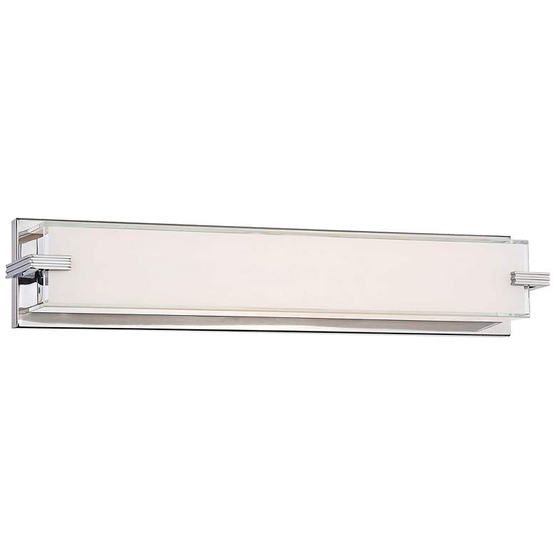 Image 2 George Kovacs Cubism 24" Wide Chrome LED Bath Light