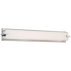 George Kovacs Cubism 30" Wide Chrome LED Bath Light