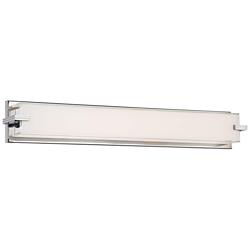 George Kovacs Cubism 30&quot; Wide Chrome LED Bath Light