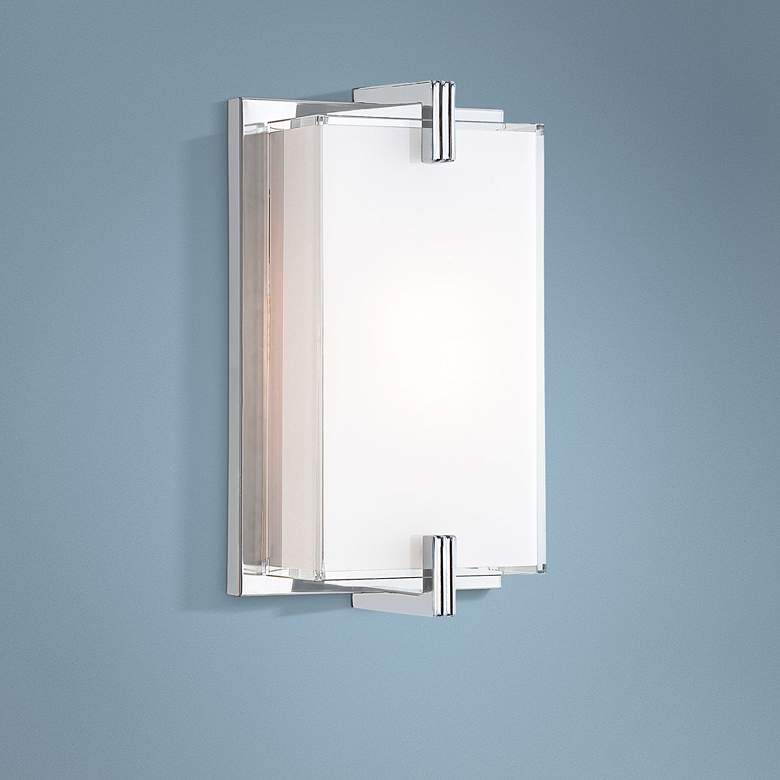 Image 1 George Kovacs Cubism Collection 12" High Wall Sconce