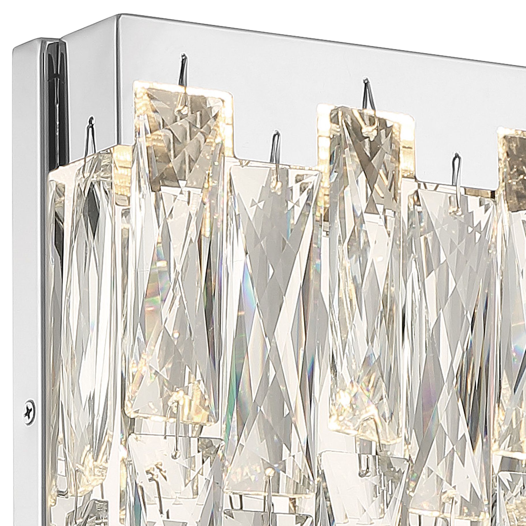 Image 2 George Kovacs Curio LED Chrome Vanity Light with Clear Crystal Shade more views