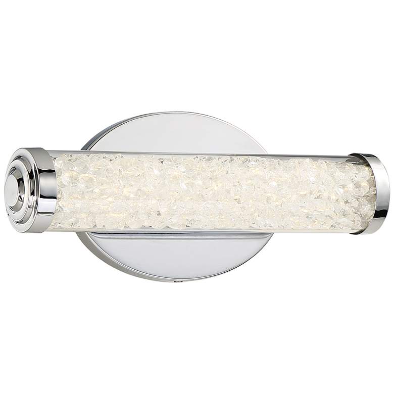 Image 1 George Kovacs Diamonds 12" Wide LED Chrome Bath Light
