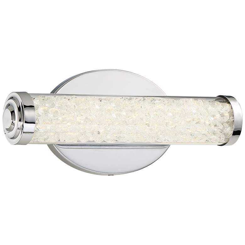 Image 1 George Kovacs Diamonds 12 inch Wide LED Chrome Bath Light