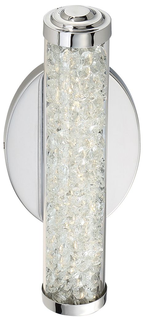 Image 2 George Kovacs Diamonds 12" Wide LED Chrome Bath Light more views