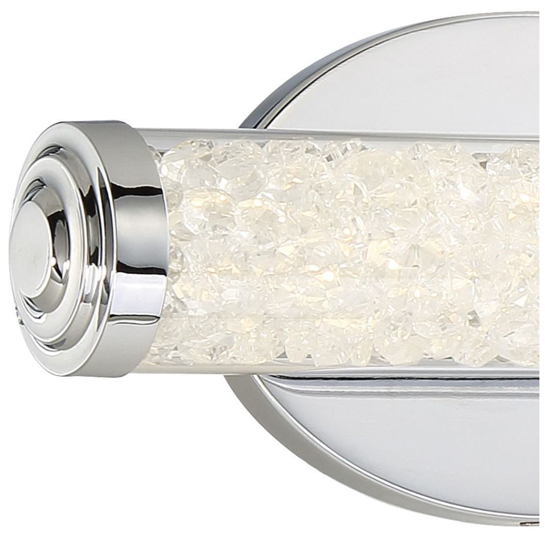 Image 3 George Kovacs Diamonds 12" Wide LED Chrome Bath Light more views