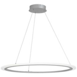 George Kovacs Discovery 31 1/4&quot;W Silver LED Pendant Light