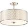 George Kovacs Dots 3-Light 16" Wide Nickel Ceiling Light