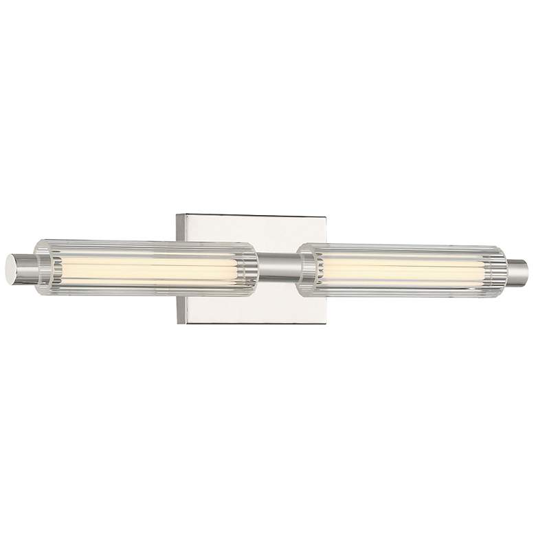 Image 1 George Kovacs Double Barrel 22 1/2 inchW Polished Nickel LED Bath Light