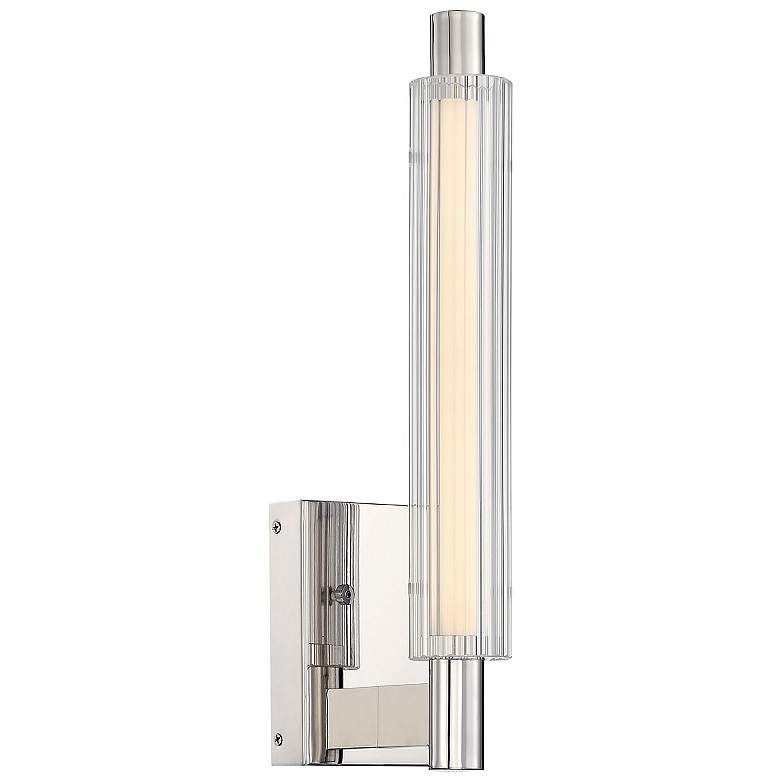 Image 1 George Kovacs Double Barrel 4 3/4" Wide Polished Nickel LED Bath Light
