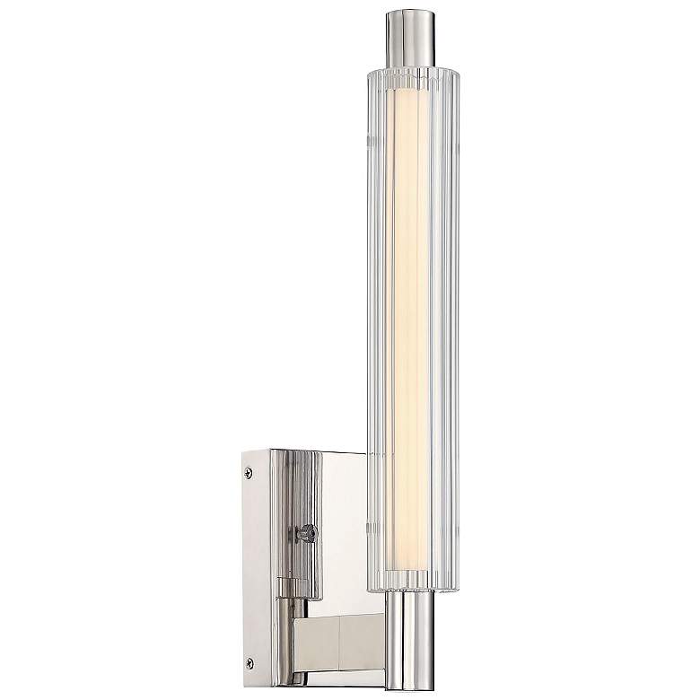 Image 1 George Kovacs Double Barrel 4 3/4 inch Wide Polished Nickel LED Bath Light