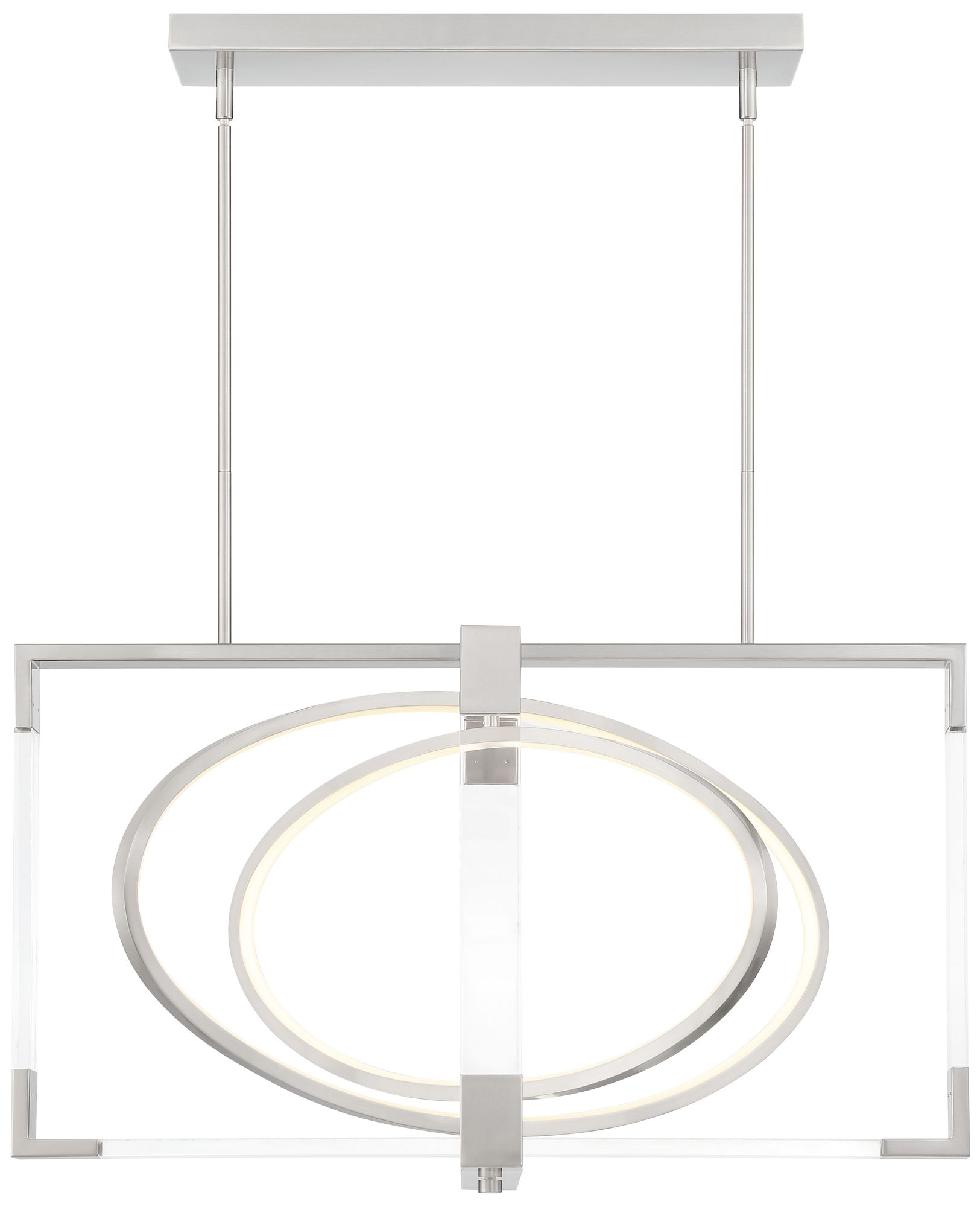 George Kovacs Double Take LED Brushed Nickel Pendant